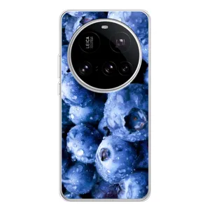 Чехол с изображением вкусной еды для Xiaomi 15 Ultra (Голубика)