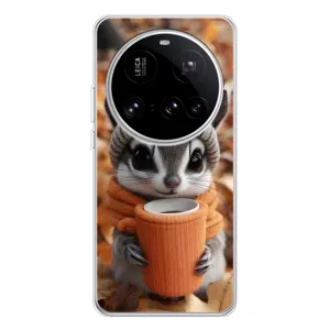 Друкований чохол 'Звірята з кавою' для Xiaomi 15 Ultra (Гризунчик з кавою)