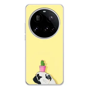 Бампер для Xiaomi 15 Ultra з картинкою "Песики" (Кактус на голові)