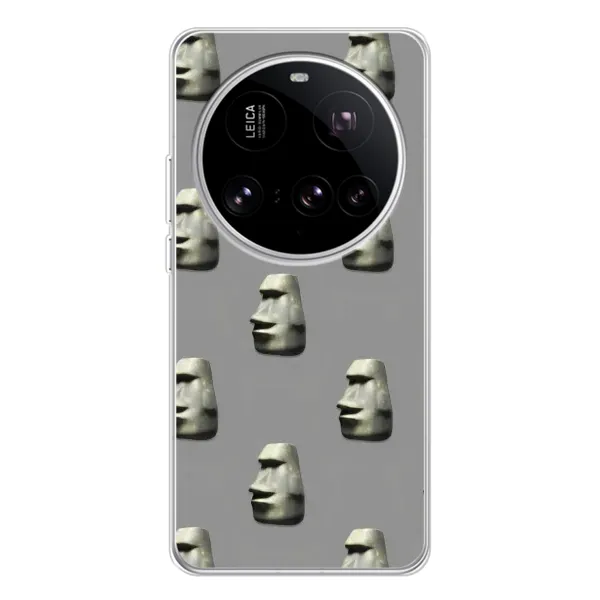 Чехол с рисунком «Каменное лицо» для Xiaomi 15 Ultra Чехол с рисунком «Каменное лицо» для Xiaomi 15 Ultra