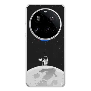Силіконовый бампер з принтом "Наса" на Xiaomi 15 Ultra (Космонавт NASA)