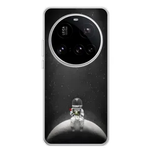 Силіконовый Чохол з принтом "Космонавти" на Xiaomi 15 Ultra (Космонавт романтик)