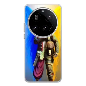 Чехол с картинкой (Патриотический КОЗАК) на Xiaomi 15 Ultra (Козак с крыльями)