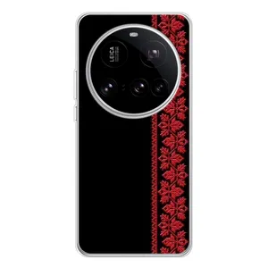 Силиконовый Чехол на Xiaomi 15 Ultra (Красная Вышиванка)