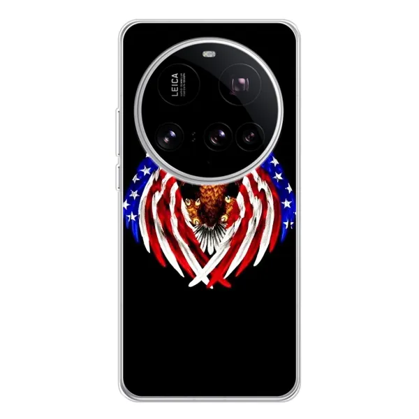 Чехол с рисунком «Крылья США» для Xiaomi 15 Ultra Чехол с рисунком «Крылья США» для Xiaomi 15 Ultra