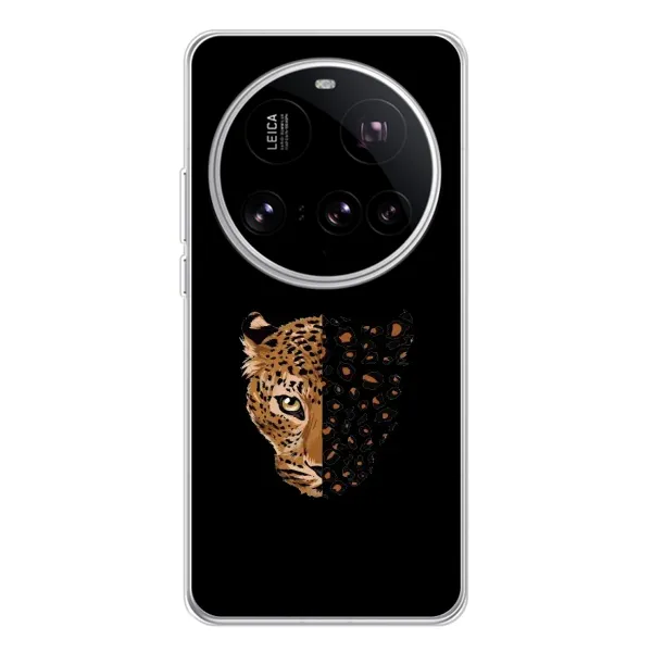 Чехол с рисунком «Леопард на черном» для Xiaomi 15 Ultra Чехол с рисунком «Леопард на черном» для Xiaomi 15 Ultra