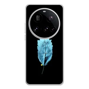 Чохол з картинками на чорному фоні для Xiaomi 15 Ultra (Листя)