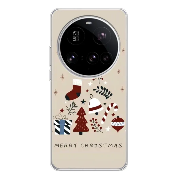 Чехол с рисунком «Merry Christmas» для Xiaomi 15 Ultra Чехол с рисунком «Merry Christmas» для Xiaomi 15 Ultra