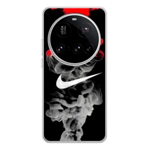 Силиконовый Чехол на Xiaomi 15 Ultra с картинкой Nike (Nike дым)