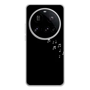 Чохол з картинками на чорному фоні для Xiaomi 15 Ultra (Ноти)