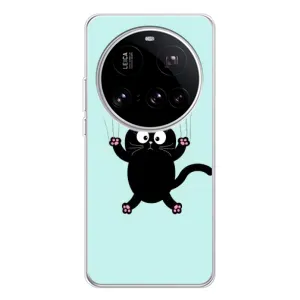 Силіконовий чохол з котиком для Xiaomi 15 Ultra (Падаючий кіт)