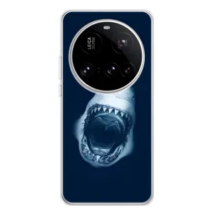 Силіконовий бампер з картинкою звірів для Xiaomi 15 Ultra (Пащу Акули)