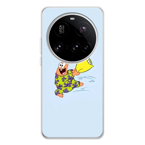 Чехол с рисунком «Патрик с подушкой» для Xiaomi 15 Ultra