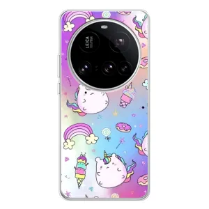 Чехол Unicorn на Xiaomi 15 Ultra (Радуга и Единорог)