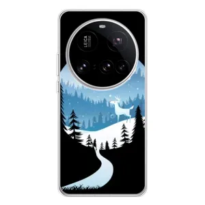 Силиконовый бампер на рождество для Xiaomi 15 Ultra (Рождественский Олень)