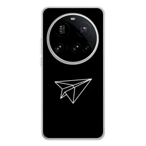 Чохол з картинками на чорному фоні для Xiaomi 15 Ultra (Літак)