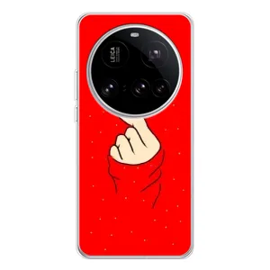 Чохол (Знак сердечка) для Xiaomi 15 Ultra (Сердечко на червоному)