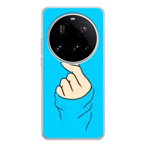 Чохол (Знак сердечка) для Xiaomi 15 Ultra (Сердечко на синоьому)