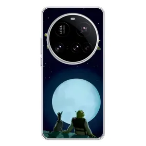 Печатный чехол с принтом Шрек для Xiaomi 15 Ultra (Шрек на луне)