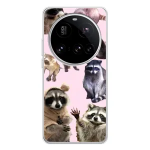 Силиконовый Чехол с Енотами на Xiaomi 15 Ultra (Смешные Еноты)