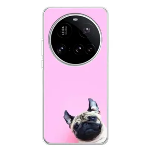 Бампер для Xiaomi 15 Ultra з картинкою "Песики" (Собака на рожевому)