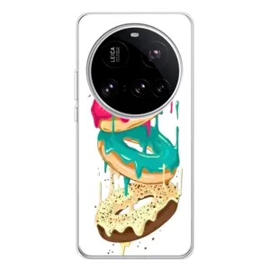 Чехол с изображением вкусной еды для Xiaomi 15 Ultra (Сочные пончики)
