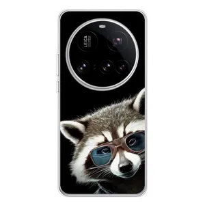 Силиконовый Чехол с Енотами на Xiaomi 15 Ultra (Стильный Енот)