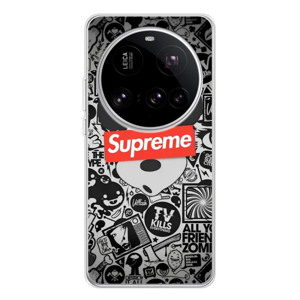 Чехол с рисунком «Supreme Маус» для Xiaomi 15 Ultra Чехол с рисунком «Supreme Маус» для Xiaomi 15 Ultra