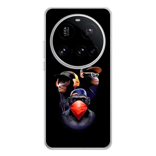 Чехол с рисунком «Три обезьяны» для Xiaomi 15 Ultra Чехол с рисунком «Три обезьяны» для Xiaomi 15 Ultra