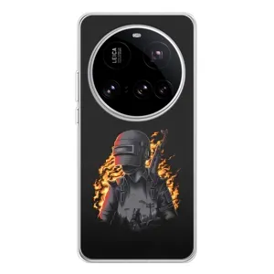 Чохол з картинкою "Герой Pubg" на Xiaomi 15 Ultra (В полум'ї)