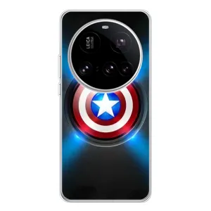 Чехол с Щитом Капитана Америки на Xiaomi 15 Ultra (Яркий Щит Капитана)