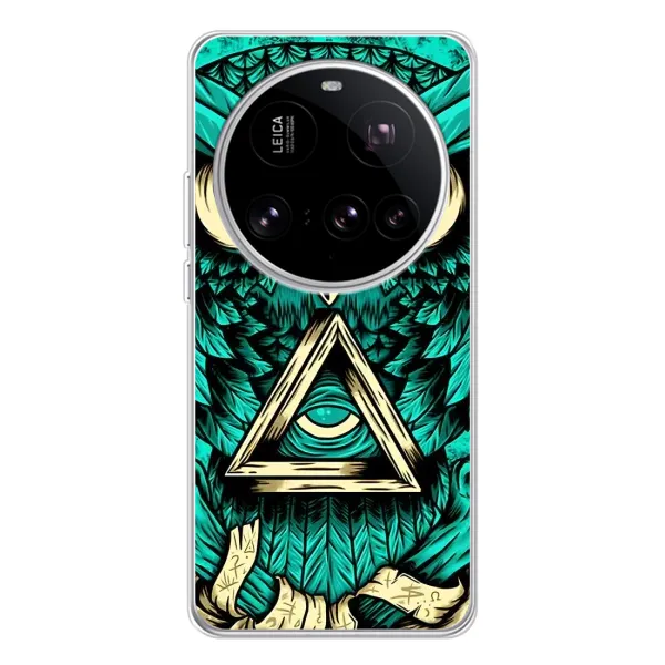 Чехол с рисунком «Зеленая сова» для Xiaomi 15 Ultra Чехол с рисунком «Зеленая сова» для Xiaomi 15 Ultra