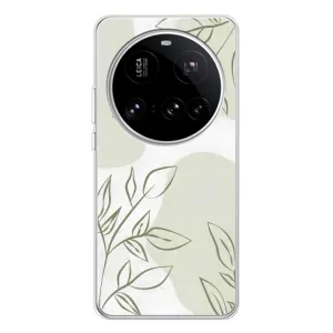 Чохол квітковий дизайн для Xiaomi 15 Ultra (Зелений дизайн)