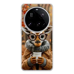 Друкований чохол 'Звірята з кавою' для Xiaomi 15 Ultra (Жираф з кавою)
