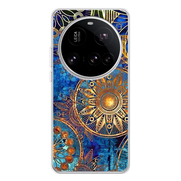 Чехол с рисунком «Золотые узоры» для Xiaomi 15 Ultra Чехол с рисунком «Золотые узоры» для Xiaomi 15 Ultra