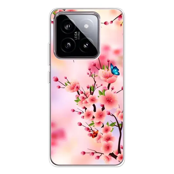 Чехол с рисунком «Бабочки на сакуре» для Xiaomi 15 Чехол с рисунком «Бабочки на сакуре» для Xiaomi 15