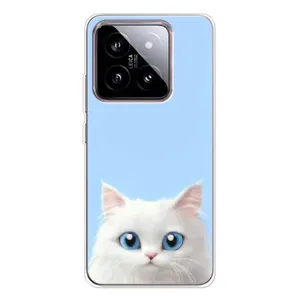 Чехол на тематику: Коты для Xiaomi 15 (Белый кот)