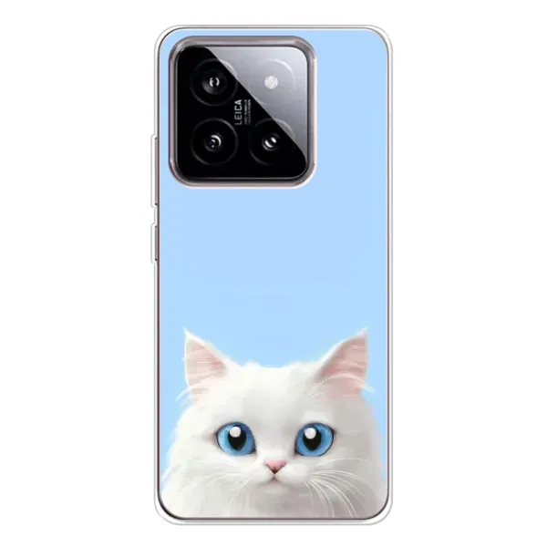 Чехол с рисунком «Белый кот» для Xiaomi 15 Чехол с рисунком «Белый кот» для Xiaomi 15