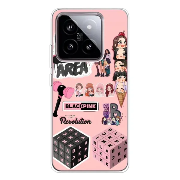 Чехол с рисунком «BLACK PINK коллаж» для Xiaomi 15