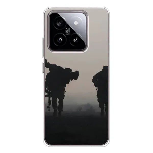 Чехол с рисунком «Бой солдат» для Xiaomi 15 Чехол с рисунком «Бой солдат» для Xiaomi 15