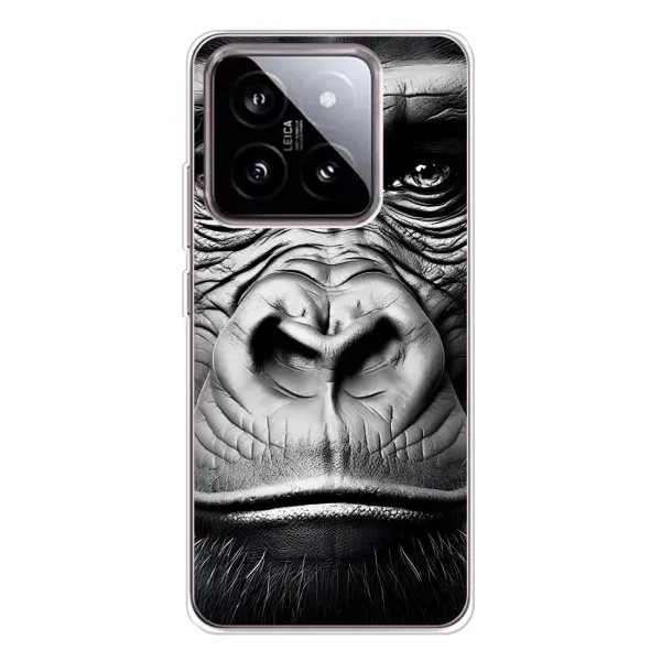 Чехол с рисунком «Черная обезьяна» для Xiaomi 15 Чехол с рисунком «Черная обезьяна» для Xiaomi 15