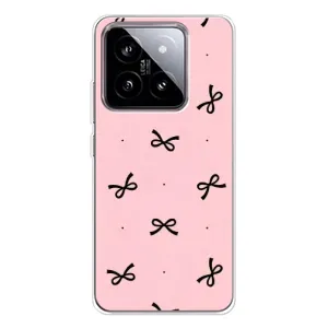 Чехол банты для Xiaomi 15 (Черные бантики)