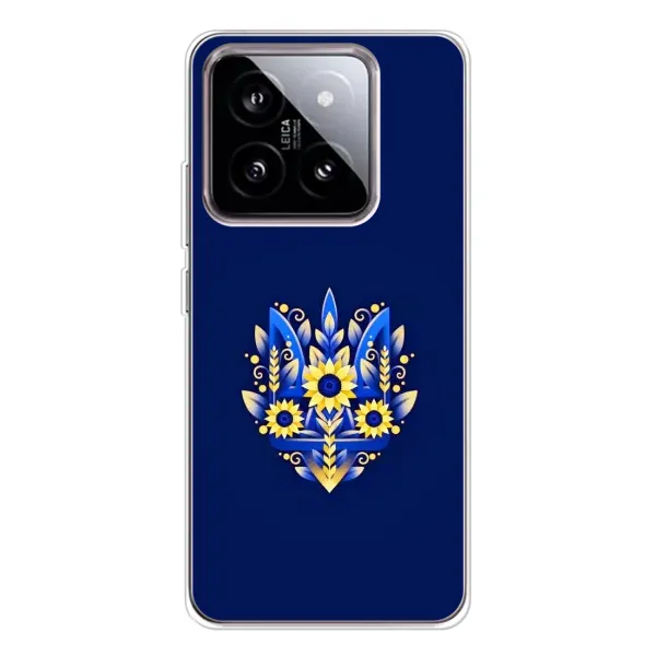 Чехол с рисунком «Цветущий Герб» для Xiaomi 15 Чехол с рисунком «Цветущий Герб» для Xiaomi 15