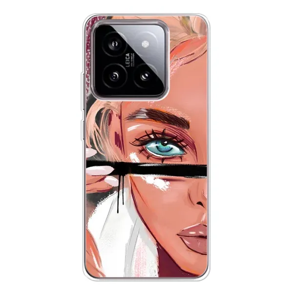 Чехол с рисунком «Девушка и ресницы» для Xiaomi 15 Чехол с рисунком «Девушка и ресницы» для Xiaomi 15