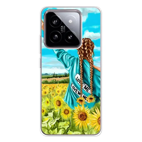 Чехол с рисунком «Девушка на поле» для Xiaomi 15 Чехол с рисунком «Девушка на поле» для Xiaomi 15