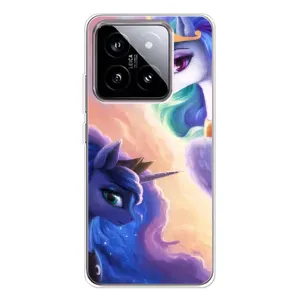 Чехол Unicorn на Xiaomi 15 (Единорожки на тучках)
