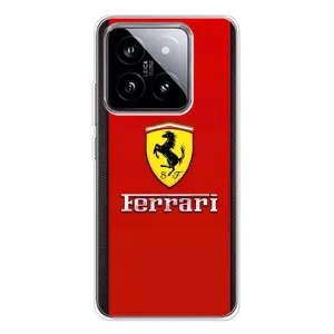 Силиконовый бампер с картинкой машины на Xiaomi 15 (Ferrari Logo)