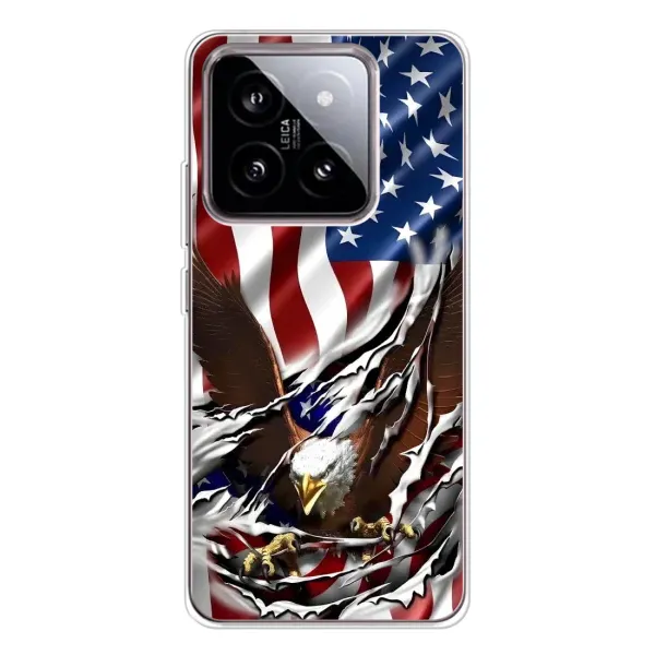 Чехол с рисунком «Флаг USA» для Xiaomi 15