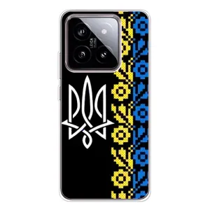 Силиконовый Чехол на Xiaomi 15 (Герб и вышыванка)