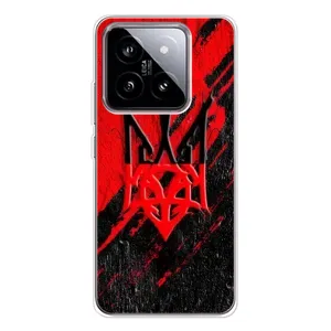 Чохли УПА (Червоно-Чорний) на Xiaomi 15 (Герб в кольорах УПА)